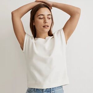 Madewell resourced cotton short sleeved relaxed sweatshirt